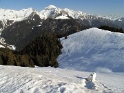 A CA' SAN MARCO (1830 m) dal Ristorante Genzianella (1300 m) pestando neve il 24 febbraio 2021 - FOTOGALLERY"